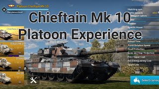 War Thunder Mobile: Chieftain Mk.10 Platoon Experience!