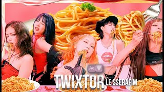 TWIXTOR CLIPS 4K LE SSERAFIM 'SPAGHETTI' STUDIO CHOOM