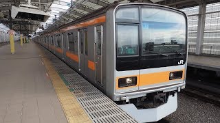 2019/01/25 【乗務員訓練】 209系 トタ81編成 東小金井駅, 国立駅 \u0026 豊田駅