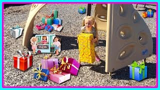 Ice Cream Truck Toy for American Girl, Our Generation Dolls Surprises at the Playground Park