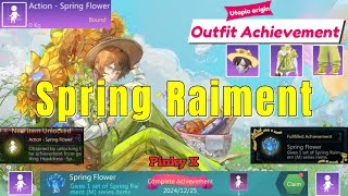 Utopia origin: Spring Raiment Outfit - Spring Flower (Achievement) || Buy + Show