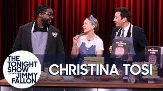 Milk Bar's Christina Tosi Teaches Jimmy and Questlove How to Make a Popcorn Cake