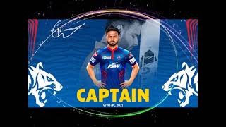 IPL 2021 - Rishabh Pant Declared as the New Captain Of Delhi Capitals (DC) For IPL 2021.(DC)