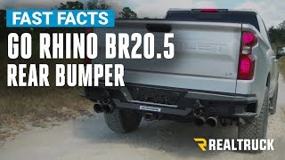 Go Rhino BR20.5 Rear Bumper Fast Facts on a 2019 Chevy Silverado 1500