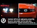 Mustang Install: 2018-Style Projector Headlights with Sequential Turn Signals