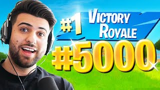 I FINALLY Did It! My 5000TH Win! (Fortnite Battle Royale)