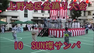 SUN燦サンバ　2024年上野地区盆踊り大会10　黒門小学校校庭　東京都台東区