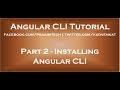 Installing Angular CLI