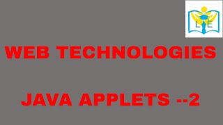 JAVA APPLETS -2 || HTML
