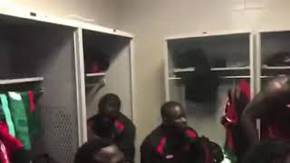 Kenya Rugby 7s singing in the changing room after beating USA