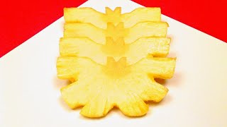 How to Carve Pineapple Butterflies / Cutting Tricks, Garnish, Decoration, DIY