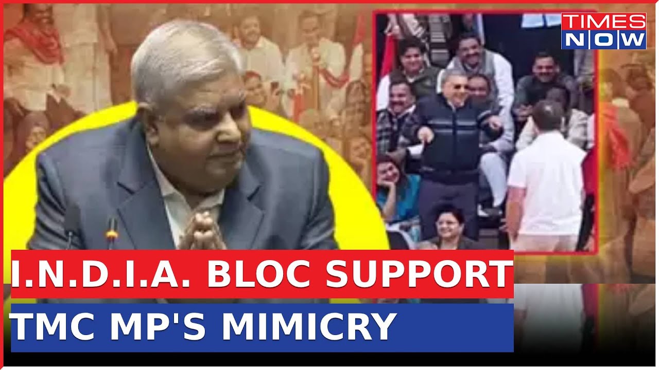 I.N.D.I.A. Bloc Leaders Support TMC MP Kalyan Banerjee's Mimicry On VP ...