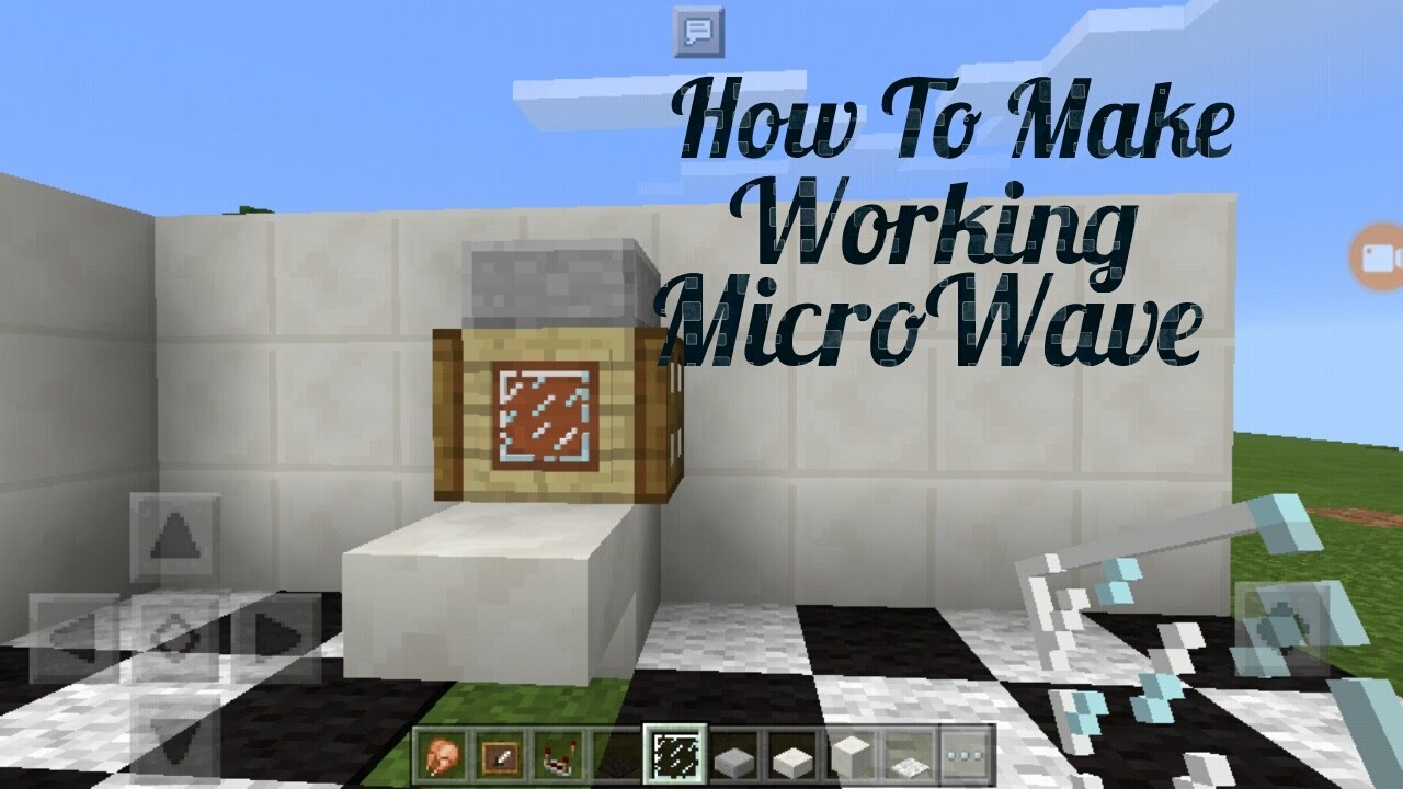 Minecraft How To Make Working Microwave Youtube