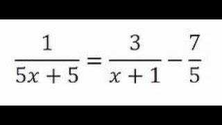 Solving Rational Equations - Linear One Solution Example 1