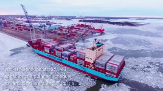 Euroports Rauma welcoming Vuoksi Maersk