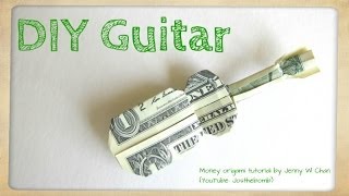 Geldscheine Falten Für Geldgeschenke Gitarre Geld Falten