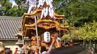 平成28年　錦織神社にて新家の宮出