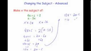 Changing the Subject Advanced
