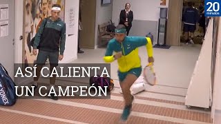 Ruud alucinaba: así estaba Nadal minutos antes de empezar la final de Roland Garros