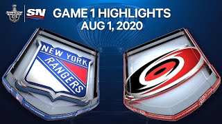 NHL Highlights | Rangers vs. Hurricanes , Game 1 – Aug. 1, 2020