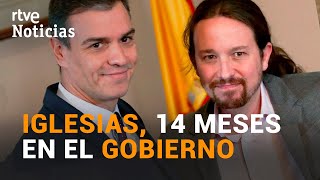 Así ha sido el paso por el GOBIERNO de PABLO IGLESIAS | RTVE Noticias