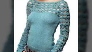 مجموعه موديلات تريكو حريمي👚👗👖👒/Women knitting models