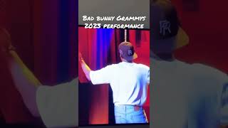 #BadBunny performs #despuésdelaplaya at the 2023 #grammys #shorts