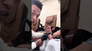 My foot massage techniques that I do in my client during pedicure. #nailtech