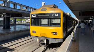 Built in 1959! Riding the CP 3250 GEC Alstom Commuter Train from Cais de Sodré to Algés in Lisbon