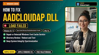 Fix aadcloudap.dll Login Error!
