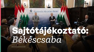 Sajtótájékoztató - ÉKM-Békéscsaba csúcs