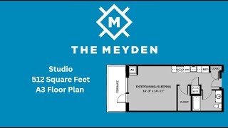 The Meyden Bellevue Studio A3 Floor Plan