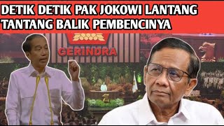 VIRALL,,, DETIK-DETIK PAK JOKOWI TANT4NG BALIK MAHFUD MD CS YG HANYA BERANI NYINYIR KE JOKOWI..??