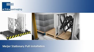 Meijer Stationary Pull Installation - Transferring pallets in clean room - Meijer handling material