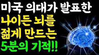 평생 젊은 뇌를 유지하는 충격적인 비밀! / 10분만에 뇌를 바꾸는 10가지 방법 / 뇌 휴식법 / 책읽어주는여자 / 오디오북 / 치매예방 / 두뇌건강비법 / 인생조언