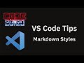 VS Code tips — Adding custom css to the markdown preview
