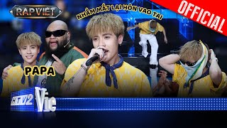 Quang Hùng MasterD thăm papa FHERO không quên vấp nhẹ, thả vài câu HIT cực mượt | Rap Việt 2024