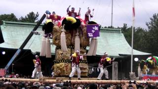 ２０１３年　新居浜太鼓祭り　八幡神社　(沢津放り上げ)