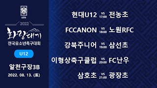 [화랑대기U12] 울산현대 vs 전농초 / FCCANNON vs 노원RFC / 강북주니어 vs 삼선초 / 이형상축구클럽 vs  FC난우 / 삼호초 vs 광장초