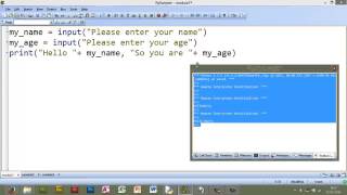 Christopher Hacking | Code for kids | Python part 2 | User input and concatenation