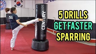 5 Drills to Improve Your Sparring (Taekwondo Speed, Footwork, Agility)