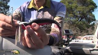Spinnerbait stinger set up clip for murray cod.