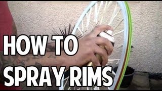 How To Spray Your Bicycle Rims