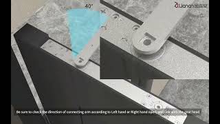 Cam action concealed door closer installation video