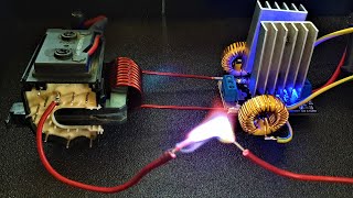 ZVS high voltage with flyback - high voltage with induction heater - 40000 volts  Recalibration