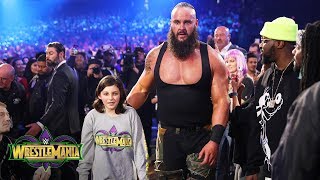 Young WWE fan Nicholas teams with Braun Strowman against The Bar: WrestleMania 34 (WWE Network)