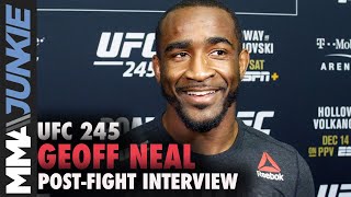 UFC 245: Geoff Neal post fight interview