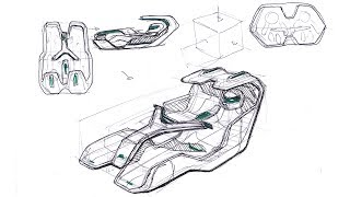 Car Design Tutorial: Advanced Interior Sketching - Timelapse
