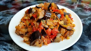 Dinner without meat. Roast vegetables