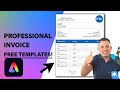 Creating a Professional Invoice in Adobe Express | 1000+ Free Online Templates | Adobe Express